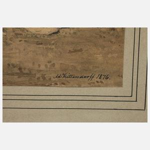 Johann Adolf Kittendorff, rastender Wandergeselle