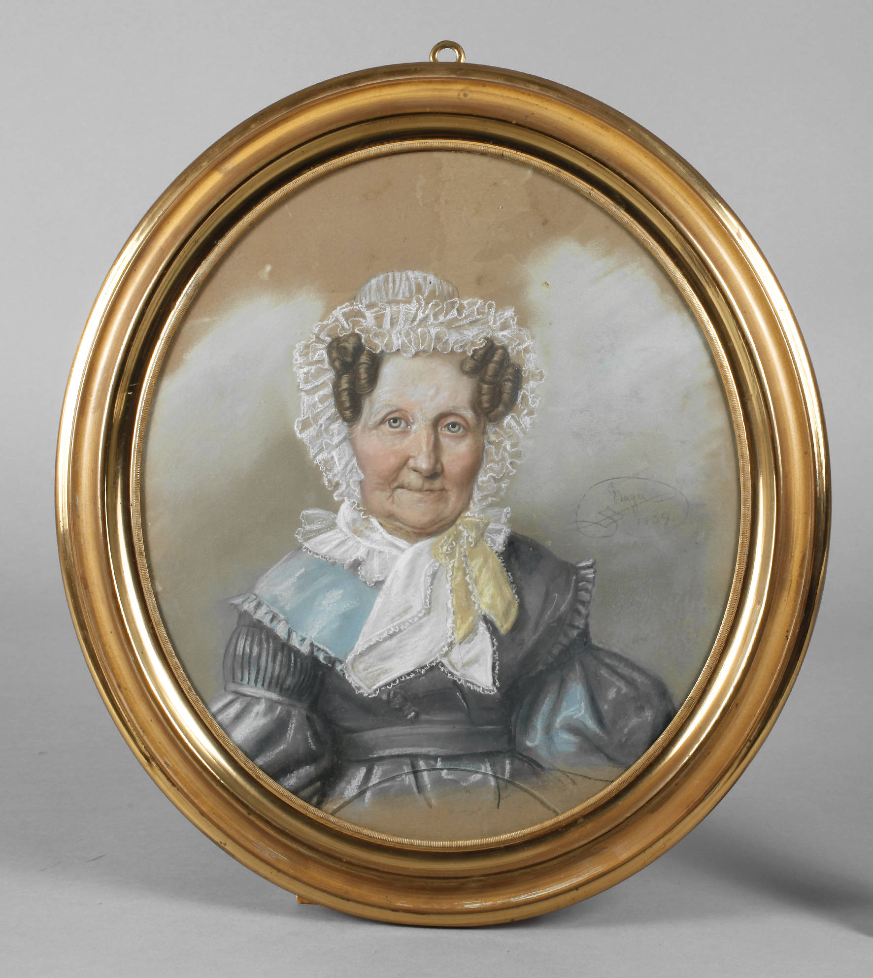 G. Berger, Biedermeierdamenportrait 1839