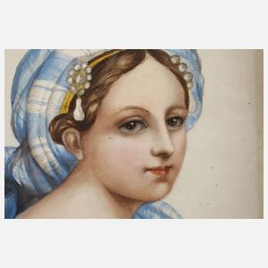 Damenportrait nach Ingres
