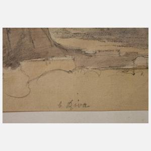 Prof. Thomas Ender, attr., Studie ”Riva”