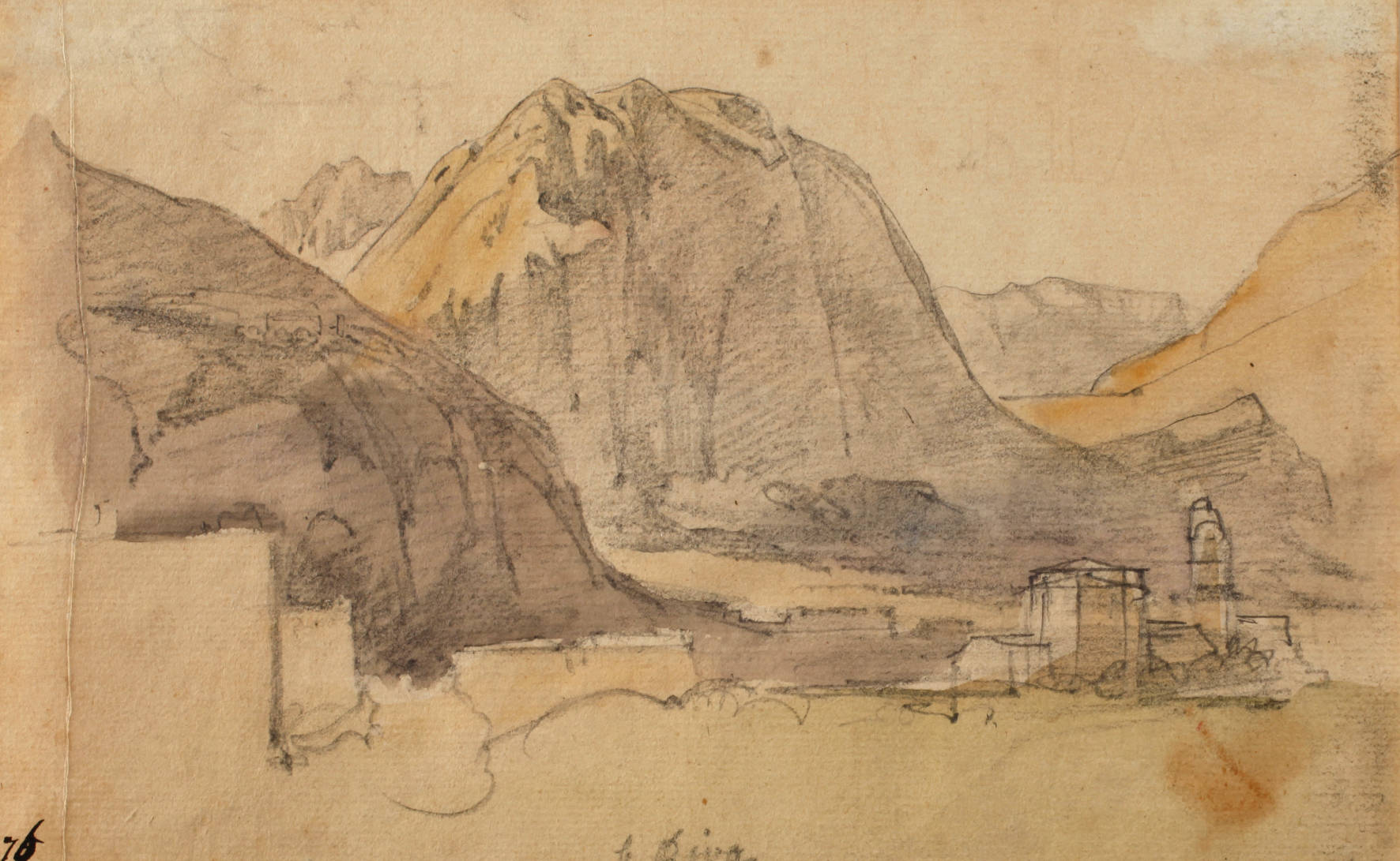 Prof. Thomas Ender, attr., Studie ”Riva”