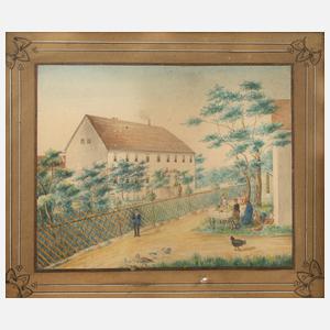 Biedermeierlicher Bauernhof