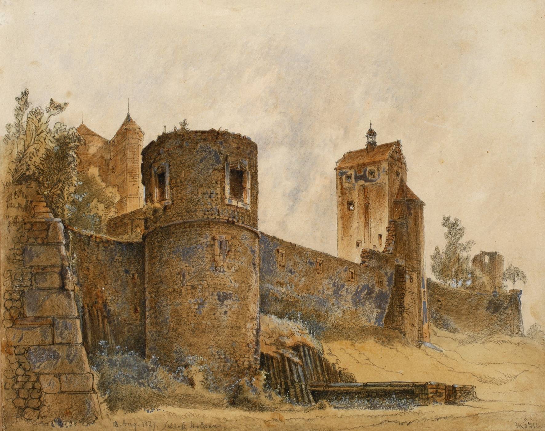 Herbert König, Ansicht der Burg Stolpen