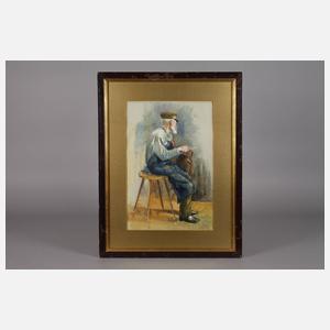 Handwerker mit Feile