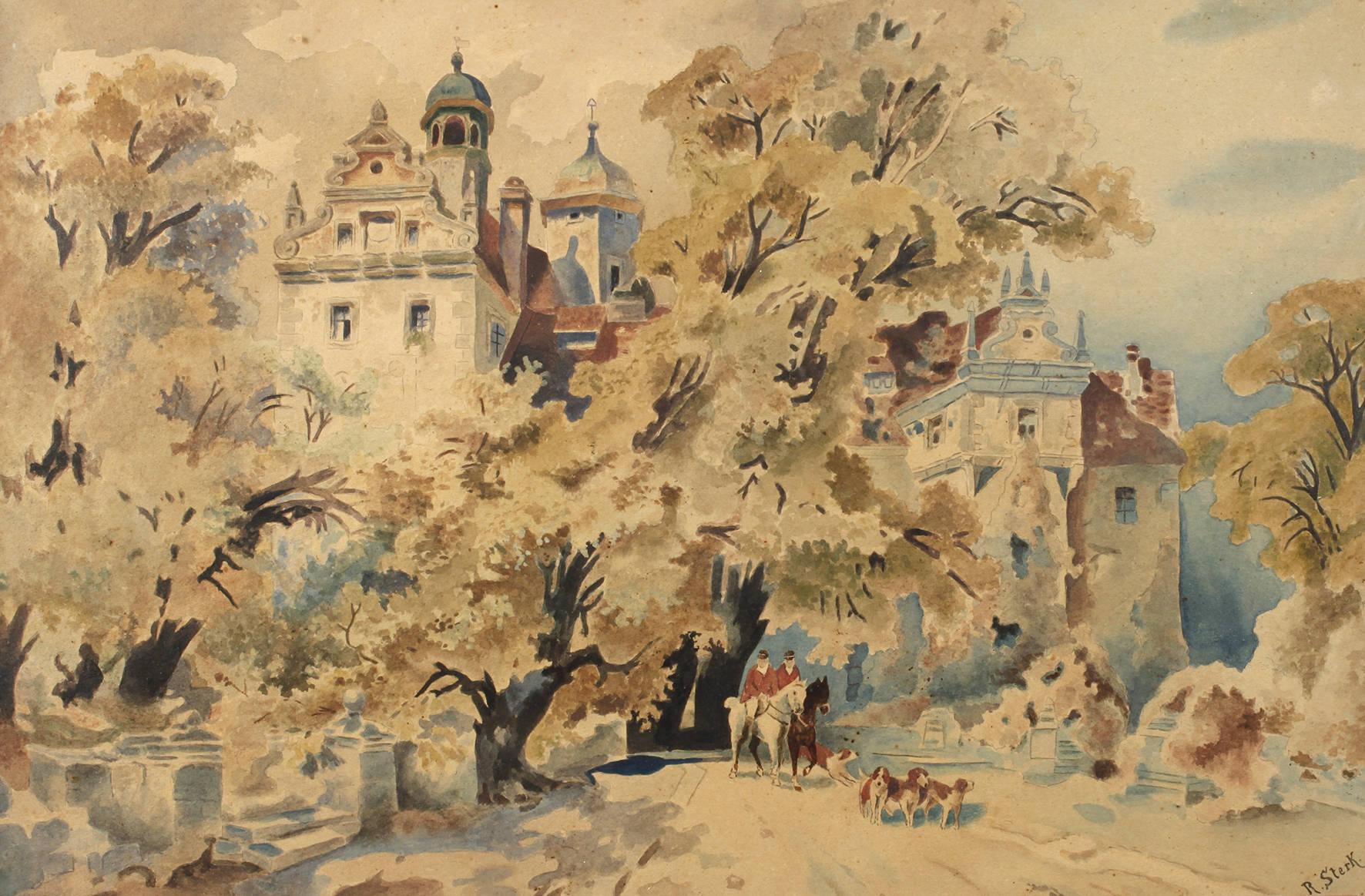 R. Sterk, Ausritt zur Parforcejagd