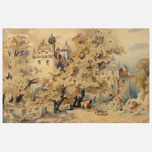 R. Sterk, Ausritt zur Parforcejagd