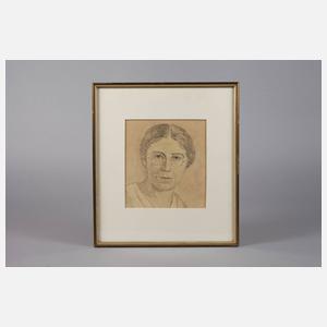 August Croissant, attr., Frauenportrait