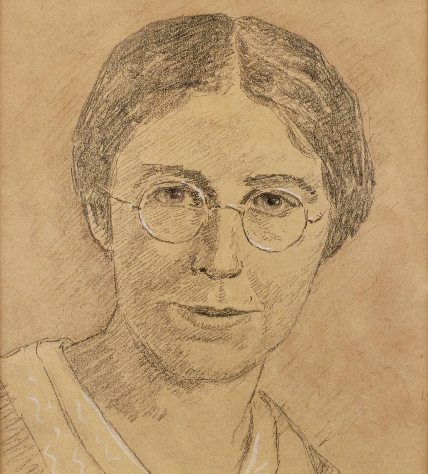 August Croissant, attr., Frauenportrait