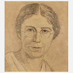 August Croissant, attr., Frauenportrait