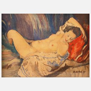 H. Merboth, Schlummernder Damenakt