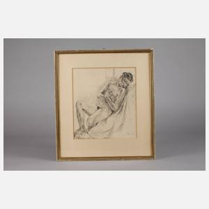 Schlummernder Damenakt