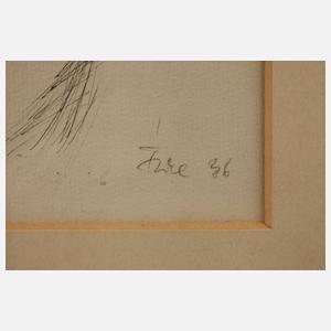 Schlummernder Damenakt