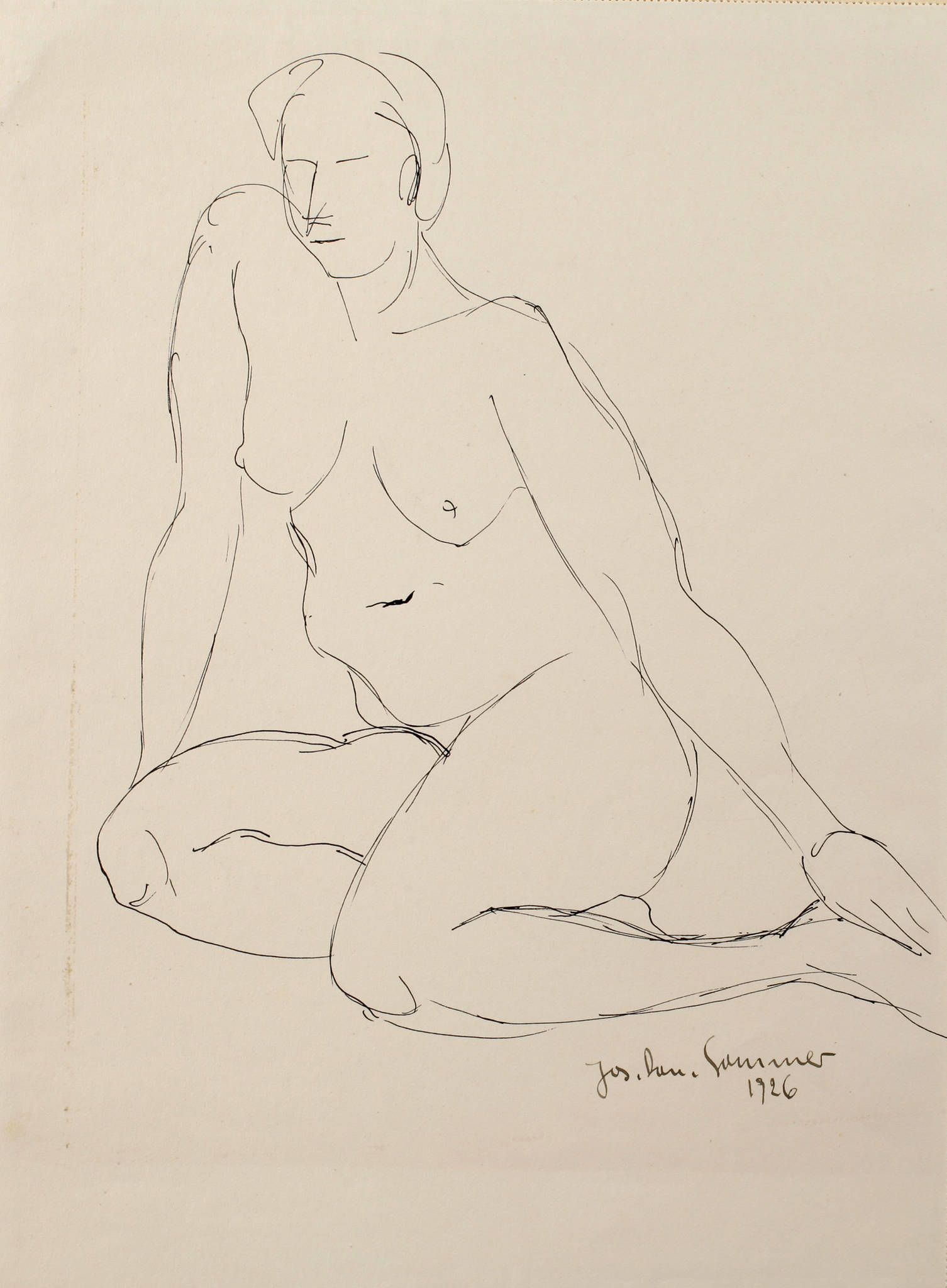 Prof. Josef Daniel Sommer, Frauenakt