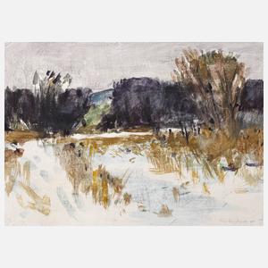 Th. Reichart, Vorfrühlingslandschaft