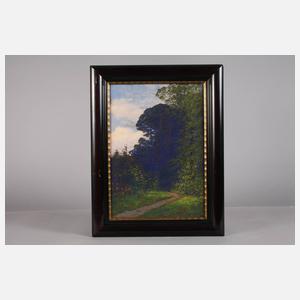 Rudolf Hellgrewe, Waldrand in der  Abenddämmerung