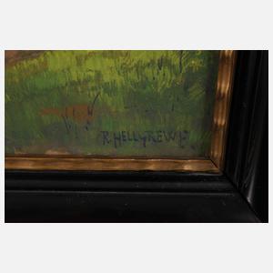 Rudolf Hellgrewe, Waldrand in der  Abenddämmerung