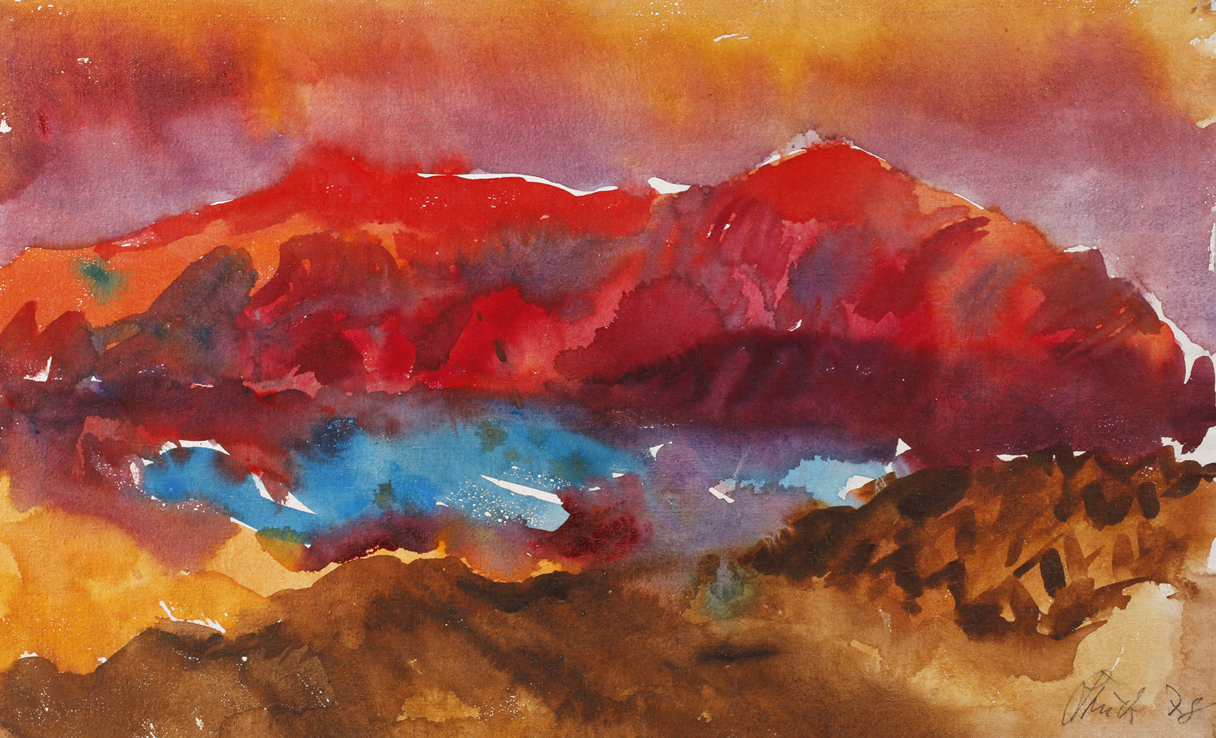 See in Gebirgslandschaft