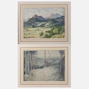 Hermann Theodor Drege, Zwei Landschaften