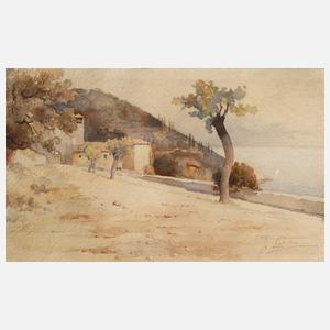 J. Lalien, Italienische Küstenlandschaft