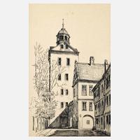 Glockenturm der Schlosskirche Stettin111