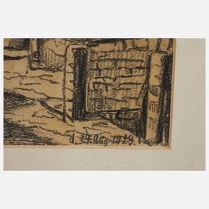 Elisabeth Reuter, attr., Altehrwürdige Hofansicht