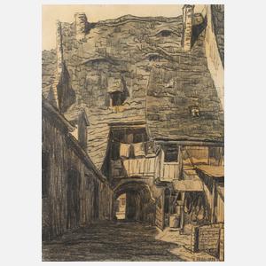 Elisabeth Reuter, attr., Altehrwürdige Hofansicht