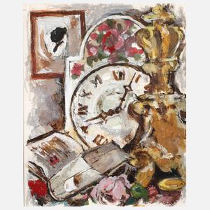 Stillleben mit Schwarzwälder Uhr