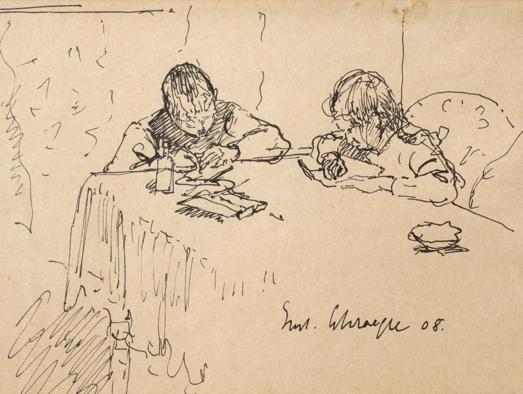 Gustav Schraegle, Kinderstudie