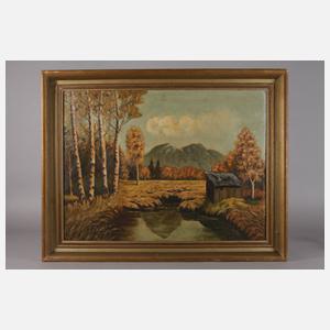 E. Dietzsch, Herbstliche Voralpenlandschaft