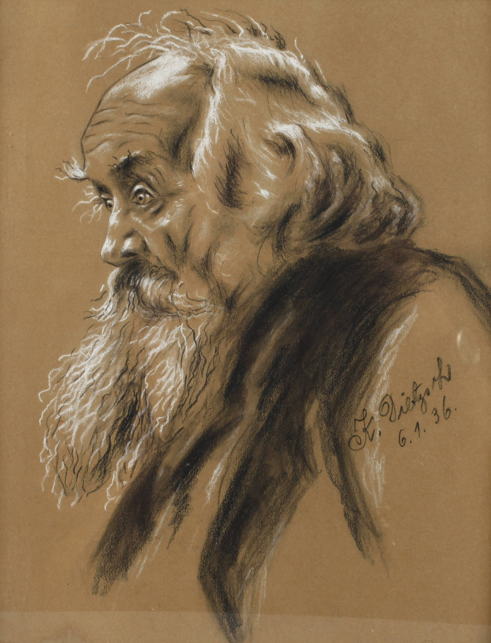 Kurt Dietzsch, Portrait eines Bärtigen