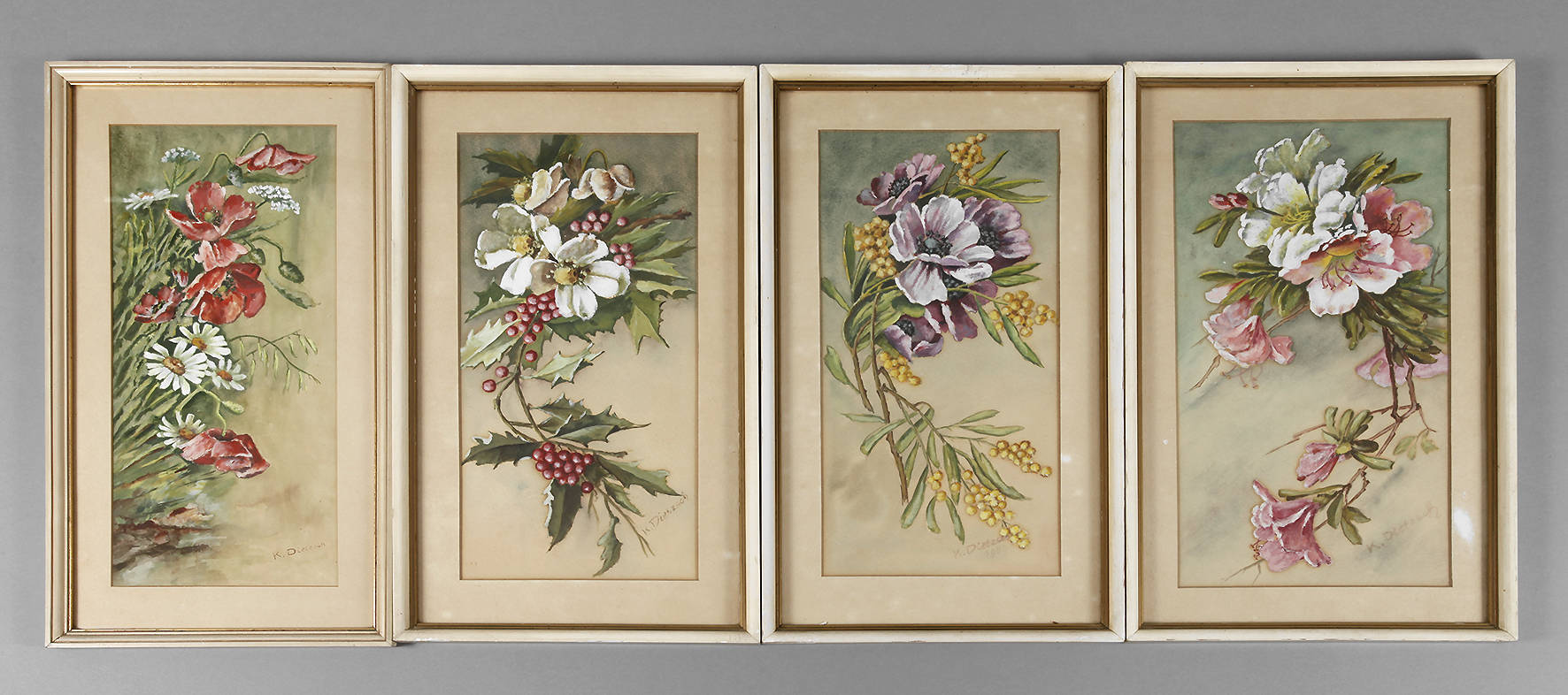 Kurt Dietzsch, Vier Blumenstillleben