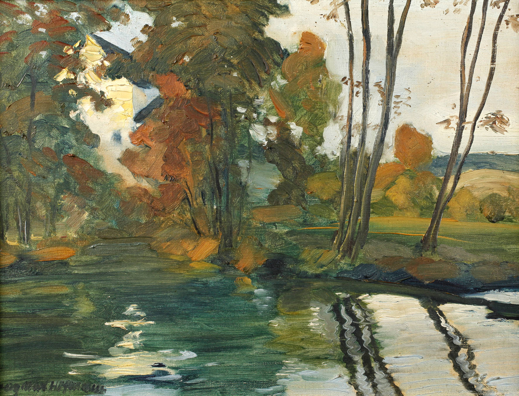 Georg Max Hofmann, Mühle am Fluss