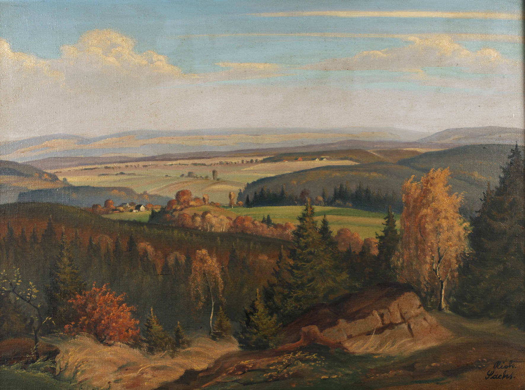 Richard Sachs, Spätsommerliche Vogtlandlandschaft