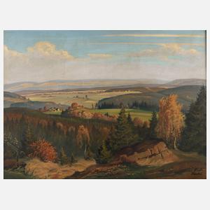 Richard Sachs, Spätsommerliche Vogtlandlandschaft