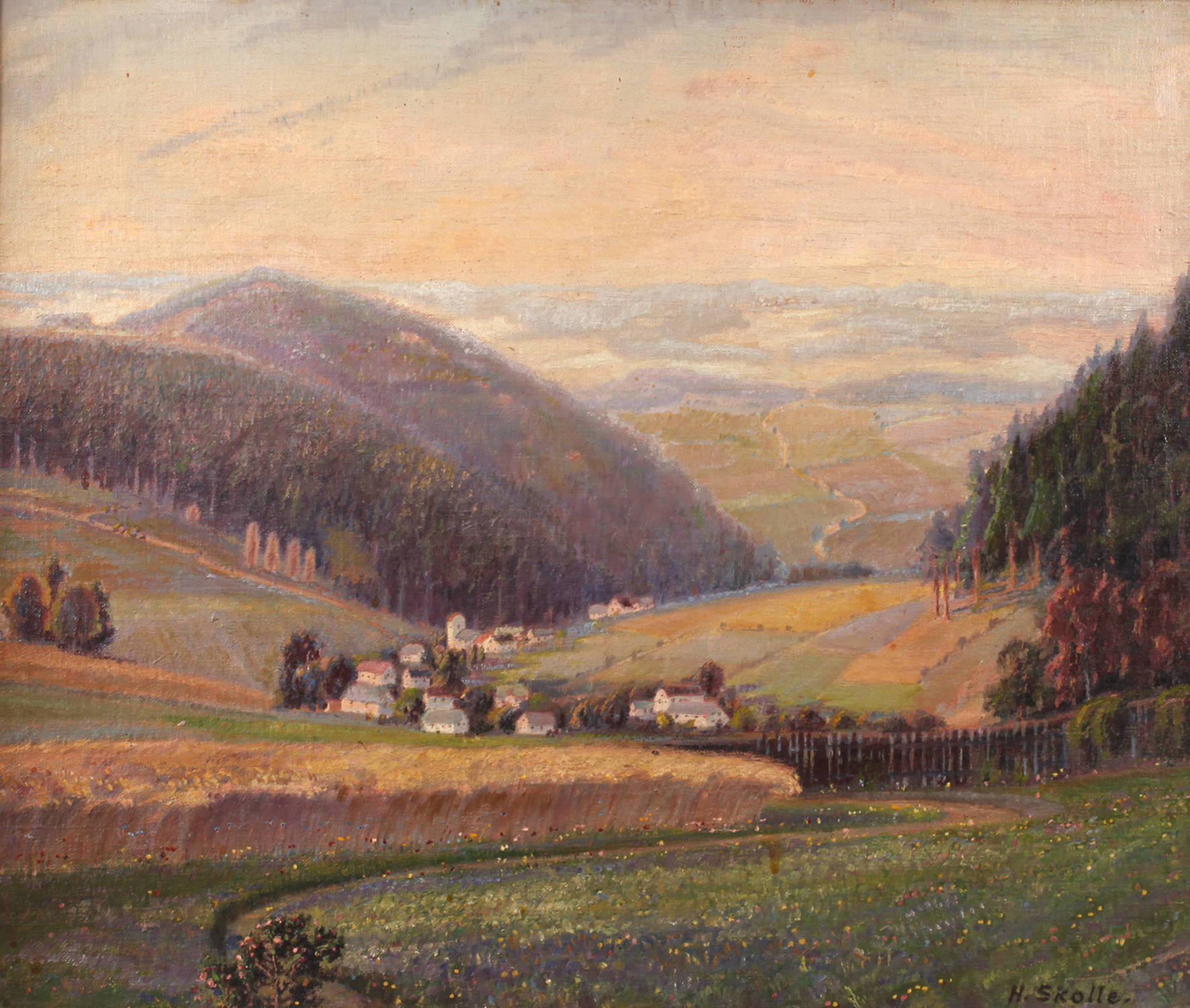 Hermann Skolle, Vogtländische Sommerlandschaft