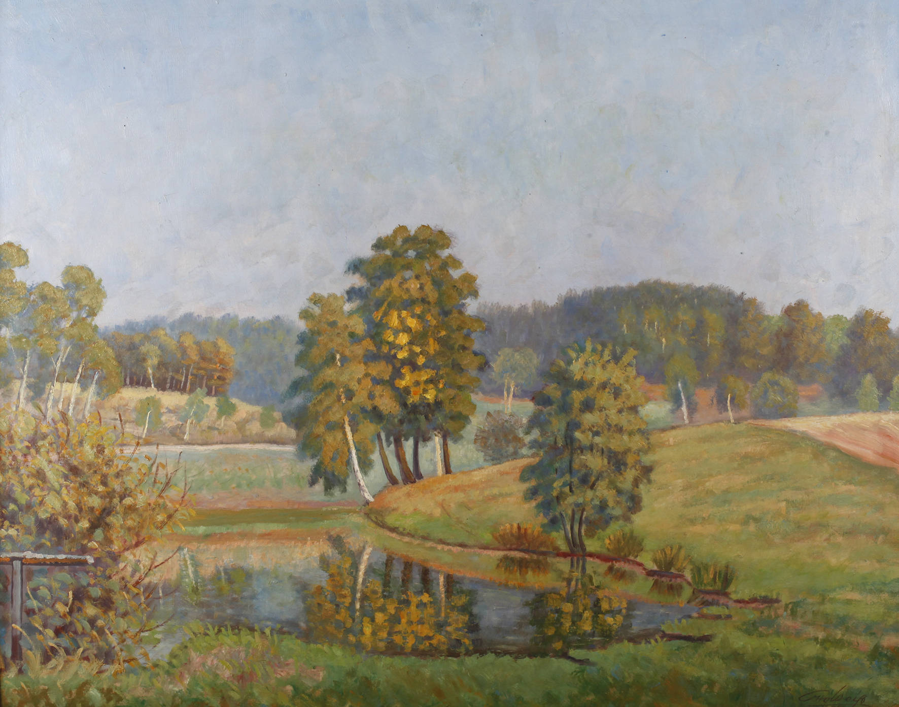 Otto Weiß, ”Am Gänsmühlenteich bei Coschütz”