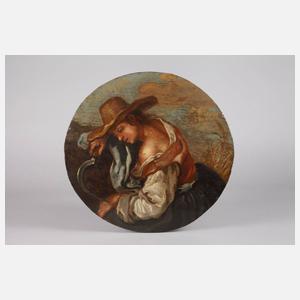 Schlummernde Sennerin