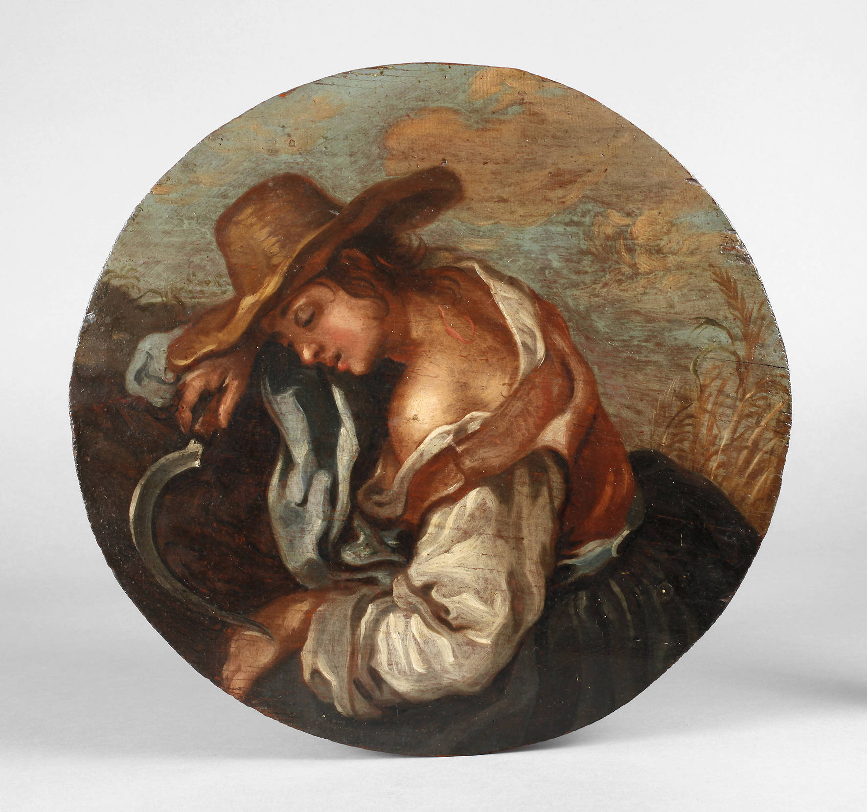 Schlummernde Sennerin