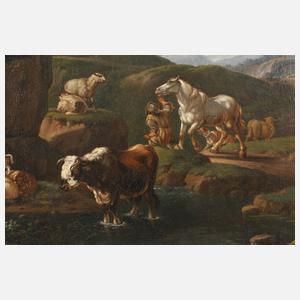 Künstlerfamilie Roos, attr., Hirtenlandschaft