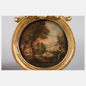 Paar Tondos Italien um 1700