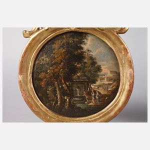 Paar Tondos Italien um 1700