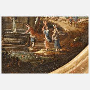 Paar Tondos Italien um 1700