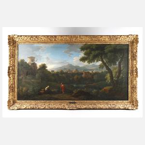 Jan Frans van Bloemen, attr., Arkadische Sommerlandschaft