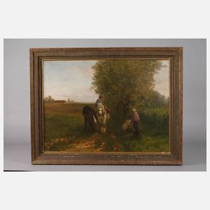 Begegnung in Sommerlandschaft