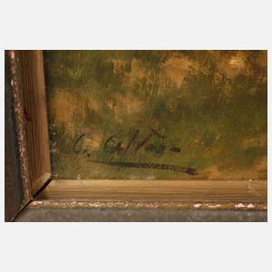 Begegnung in Sommerlandschaft