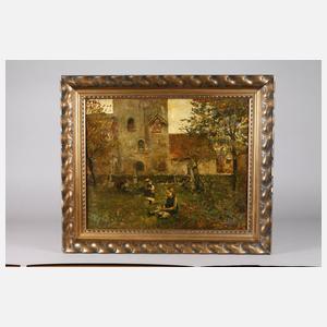 Prof. Bernhard Pankok, Spielende Kinder auf dem Kirchhof