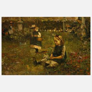 Prof. Bernhard Pankok, Spielende Kinder auf dem Kirchhof