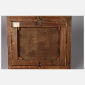 Bernhard Stange, attr., Sinnendes Mädchen in Winterlandschaft