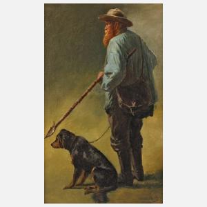 Paul Weber, Schäfer mit Hund