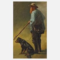 Paul Weber, Schäfer mit Hund111